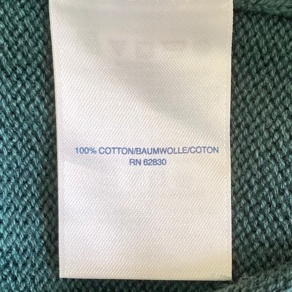 Boy’s size 12 Lands’ End green V-neck sweater-perfect for family pictures - Picture 4 of 5